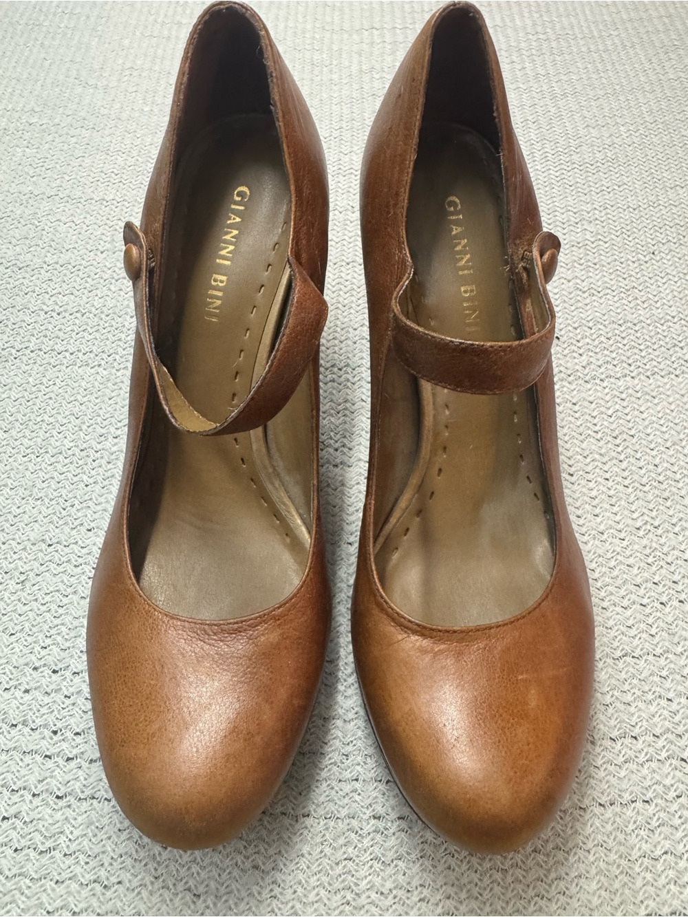 Gianni Bini Cognac Brown Mary Jane Pumps